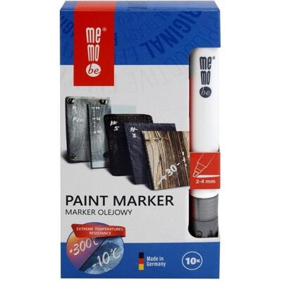 Memobe, Marker, Ölmarker 2-4mm Silber (10Stk) (10x) Memobe, Marker, Ölmarker 2-4mm Silber (10Stk) (10x)
