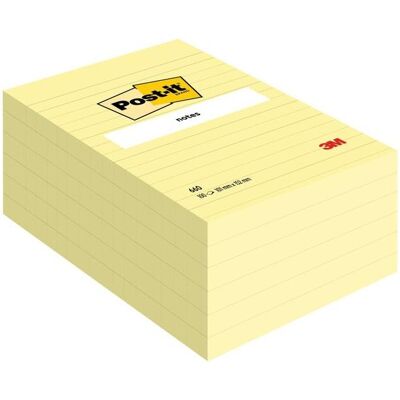 3M Haftnotiz, Post-it 102 x 152mm (6 x 100) selbstklebende Etiketten Gelb 6 Stk. (152 x 101 mm) 3M Haftnotiz, Post-it 102 x 152mm (6 x 100) selbstklebende Etiketten Gelb 6 Stk. (152 x 101 mm)