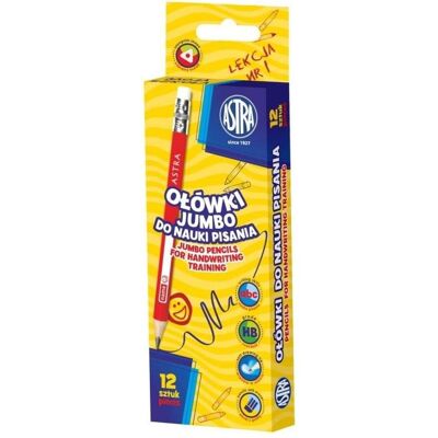Astra, Bleistift, Ołówek do nauki pisania (12szt) (HB, 12x) Astra, Bleistift, Ołówek do nauki pisania (12szt) (HB, 12x)