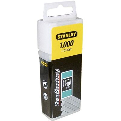 Stanley Büroklammer, Kabelklammern 12 mm CT300 1000 Stück (1000x) Stanley Büroklammer, Kabelklammern 12 mm CT300 1000 Stück (1000x)