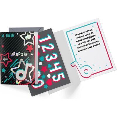 Teka, Grusskarte + Briefpapier, Karte B6 Kindergeburtstag (Austauschbare Zahlen) Teka, Grusskarte + Briefpapier, Karte B6 Kindergeburtstag (Austauschbare Zahlen)