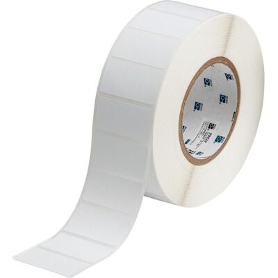 Brady, Etikettenrolle, THT-17-7351-3, fälschungssicheres Vinyl, matt, Weiss, 50.80 x 25.40 mm, permanent (3000 E.) Brady, Etikettenrolle, THT-17-7351-3, fälschungssicheres Vinyl, matt, Weiss, 50.80 x 25.40 mm, permanent (3000 E.)