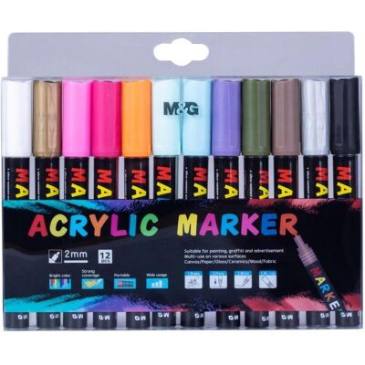 M&G Acrylmarker 12 Farben M&G Acrylmarker 12 Farben