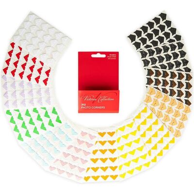 Victoria, Fotoalbum, photo corners 312pcs, multicolored Victoria, Fotoalbum, photo corners 312pcs, multicolored