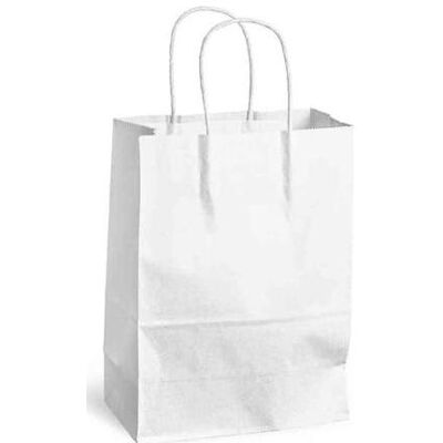 Mailmedia, Verpackungsmaterial, Papier-Tragetasche mit Kordel 8.7 Liter weiss Masse B 240 x T 110 H 330 mm (250 Stk.) Mailmedia, Verpackungsmaterial, Papier-Tragetasche mit Kordel 8.7 Liter weiss Masse B 240 x T 110 H 330 mm (250 Stk.)