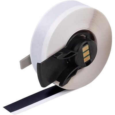 Brady, Etikettenrolle, M6C-500-595-BK, Hochleistungs-Vinylband, Schwarz, glänzend, 12.70 mm x 15.24 m, permanent, E (12.70 mm) Brady, Etikettenrolle, M6C-500-595-BK, Hochleistungs-Vinylband, Schwarz, glänzend, 12.70 mm x 15.24 m, permanent, E (12.70 mm)
