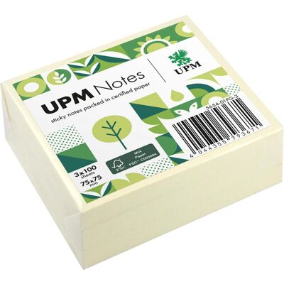 Magni, Haftnotiz, UPM Notes Haftnotizen gelb 75x75mm 3x 100 Blatt (75 x 75 mm) Magni, Haftnotiz, UPM Notes Haftnotizen gelb 75x75mm 3x 100 Blatt (75 x 75 mm)