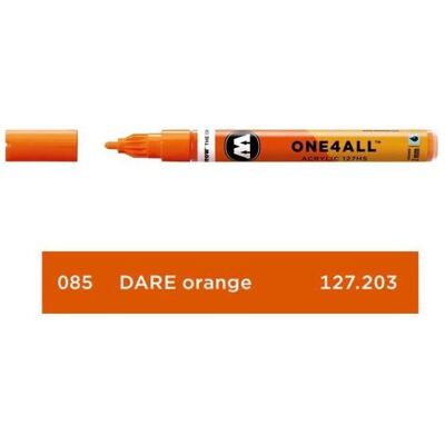 Molotow, Marker, Filzstift One4all 127HS dare orange 085 (1x) Molotow, Marker, Filzstift One4all 127HS dare orange 085 (1x)