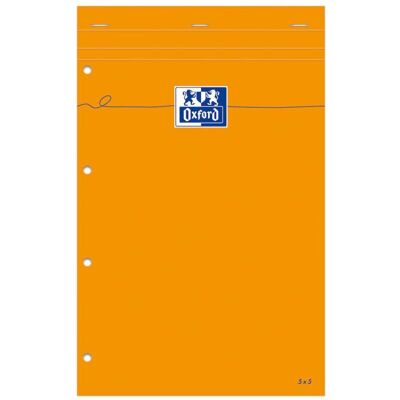 Oxford, Heft + Block, Notizblock, 210 x 315, kariert, 80 Blatt, orange (A4, Kariert, Kein Einband) Oxford, Heft + Block, Notizblock, 210 x 315, kariert, 80 Blatt, orange (A4, Kariert, Kein Einband)