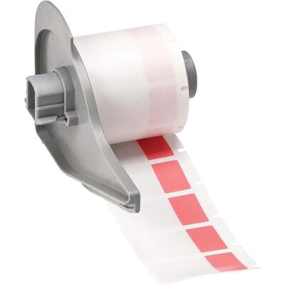 Brady, Etikettenrolle, M7-30-427-RD, selbstlaminierendes Vinyl, Rot/Transparent, matt, 19.05 x 12.70(38.10) mm, für Brady, Etikettenrolle, M7-30-427-RD, selbstlaminierendes Vinyl, Rot/Transparent, matt, 19.05 x 12.70(38.10) mm, für