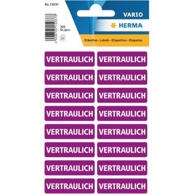 Herma Vertraulich Etiketten 15037 - Adressaufkleber Herma Vertraulich Etiketten 15037 - Adressaufkleber