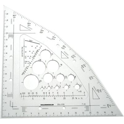 Rumold Modell Kombi-Winkel 100mm - Zeichenwerkzeug Rumold Modell Kombi-Winkel 100mm - Zeichenwerkzeug