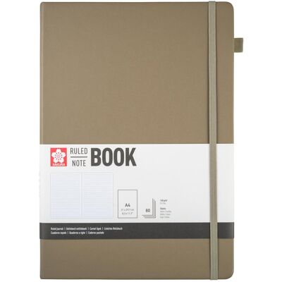 Sakura, Heft + Block, Notizbuch A4 liniert, schlacke Hardcover 160 Seiten (A4, Liniert, Harter Einband) Sakura, Heft + Block, Notizbuch A4 liniert, schlacke Hardcover 160 Seiten (A4, Liniert, Harter Einband)