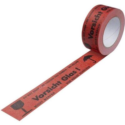 Transpak, Klebeband, Warnklebeband Breite 50mm Länge 50m Stärke 135µ rot Vorsicht Glas (50 mm) Transpak, Klebeband, Warnklebeband Breite 50mm Länge 50m Stärke 135µ rot Vorsicht Glas (50 mm)