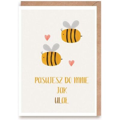 Cardie, Grusskarte + Briefpapier, Valentinstag Bienen, Öko-Umschlag K156 (1 Stk.) Cardie, Grusskarte + Briefpapier, Valentinstag Bienen, Öko-Umschlag K156 (1 Stk.)
