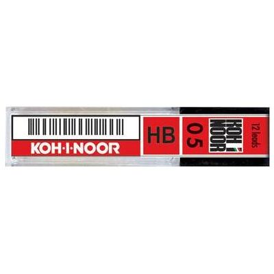 Koh-i-Noor, Bleistiftminen, Pack 12 Minen 0,5mm Abstufung (12 Stk., 0.50 mm, HB) Koh-i-Noor, Bleistiftminen, Pack 12 Minen 0,5mm Abstufung (12 Stk., 0.50 mm, HB)