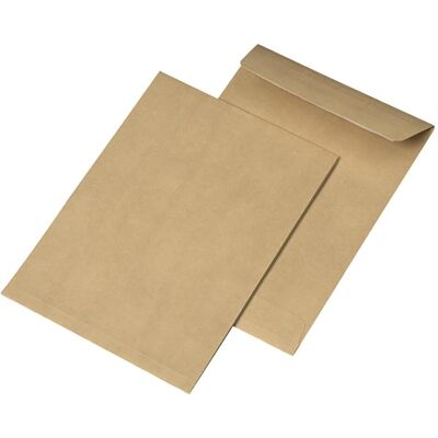 Mailmedia, Versandtasche + Luftpolstertasche, Faltentaschen C5 oF/hk braun 20mm Spitzboden 110g Packung 250 Stück (250 Stk.) Mailmedia, Versandtasche + Luftpolstertasche, Faltentaschen C5 oF/hk braun 20mm Spitzboden 110g Packung 250 Stück (250 Stk.)