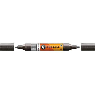 Molotow, Marker, Marqueur pour Maquettes - One4All Twin - Acrylique Métalli-Noir - 1,5/4mm - -223 - 15 cm (1x) Molotow, Marker, Marqueur pour Maquettes - One4All Twin - Acrylique Métalli-Noir - 1,5/4mm - -223 - 15 cm (1x)
