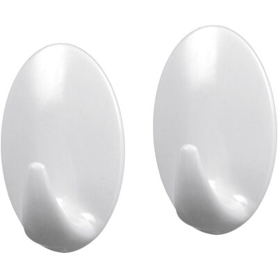 Metaltex, Klebehaken + Klebenagel, Hafthaken Eiform gross 2er Set Metaltex, Klebehaken + Klebenagel, Hafthaken Eiform gross 2er Set