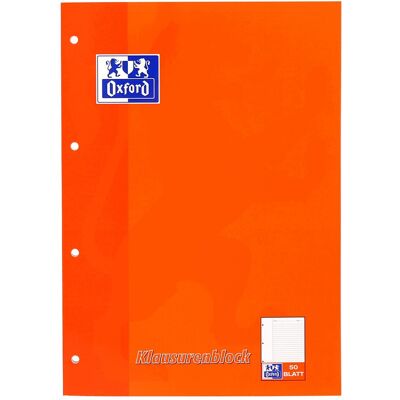 Oxford, Heft + Block, Klausurenblock (A4, Liniert, Kein Einband) Oxford, Heft + Block, Klausurenblock (A4, Liniert, Kein Einband)