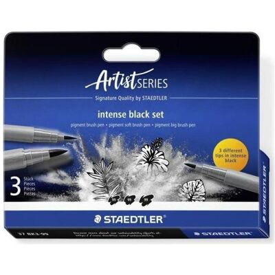 Staedtler Malstifte, Intense Black Set 3ST (3x) Staedtler Malstifte, Intense Black Set 3ST (3x)