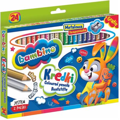 Malstifte, Bleistifte BAMBINO, 24 Farben (24x) Malstifte, Bleistifte BAMBINO, 24 Farben (24x)