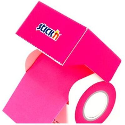 Stickman, Haftnotiz, Selbstklebendes Notizbuch 50mmx10m auf Rolle, neonpink Stickman, Haftnotiz, Selbstklebendes Notizbuch 50mmx10m auf Rolle, neonpink