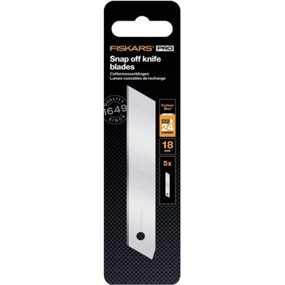 Fiskars Cutter, Snap Off Knife Cmax 18mm 5pcs Fiskars Cutter, Snap Off Knife Cmax 18mm 5pcs