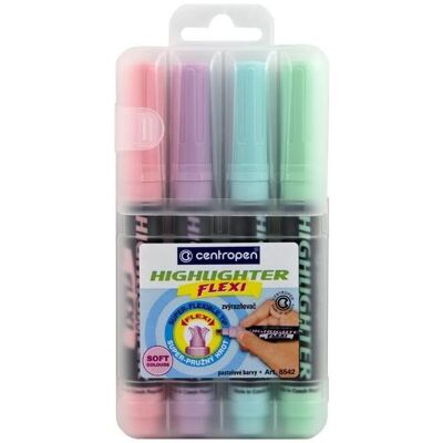 Centropen, Marker, Flexi Pastell Textmarker 4 Stk. (4x) Centropen, Marker, Flexi Pastell Textmarker 4 Stk. (4x)