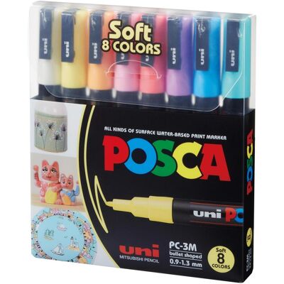 Posca, Marker, Marker PC-3M Rundspitze (8x) Posca, Marker, Marker PC-3M Rundspitze (8x)