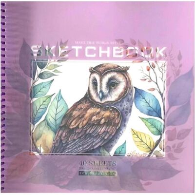 NoName, Heft + Block, Skizzenbuch 200x200/40K glatt Owl FRESH (A5, Blanko) NoName, Heft + Block, Skizzenbuch 200x200/40K glatt Owl FRESH (A5, Blanko)
