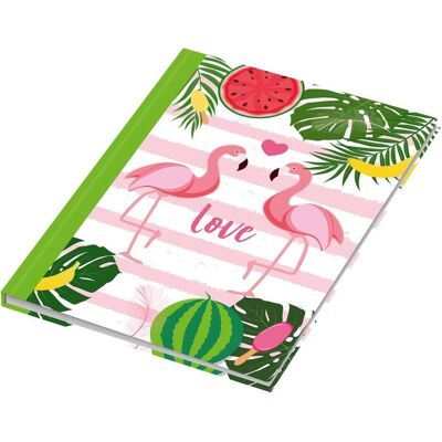 Rnk, Heft + Block, Notizbuch Flamingo grün (A5, Harter Einband) Rnk, Heft + Block, Notizbuch Flamingo grün (A5, Harter Einband)