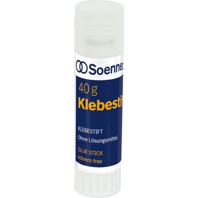 Soennecken, Klebestift, Klebestift lösemittelfrei nachfüllbar: Nein Masse (Gewicht): 40 g Soennecken, Klebestift, Klebestift lösemittelfrei nachfüllbar: Nein Masse (Gewicht): 40 g