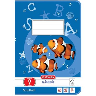 Herlitz, Heft + Block, Schulheft x.book, DIN A5, Lineatur 9 / liniert (A5, Liniert, Kein Einband) Herlitz, Heft + Block, Schulheft x.book, DIN A5, Lineatur 9 / liniert (A5, Liniert, Kein Einband)