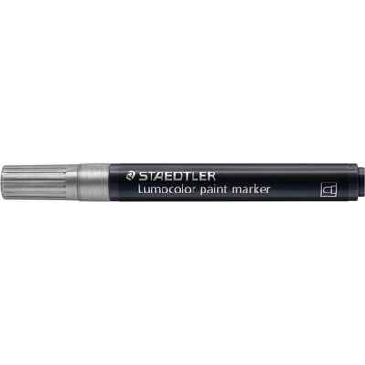 Staedtler Marker, Acrylmarker Lumocolor paint marker, silber Strichstärke: ca (10x) Staedtler Marker, Acrylmarker Lumocolor paint marker, silber Strichstärke: ca (10x)