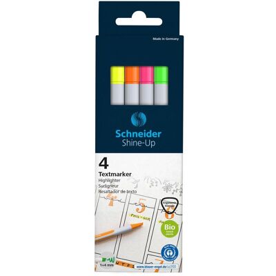Schneider, Marker, Textmarker Shine-Up (4x) Schneider, Marker, Textmarker Shine-Up (4x)
