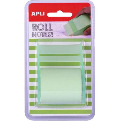 Apli, Haftnotiz, Selbstklebendes pad, auf rolle, 50 mm x 8 m, blister, pastellgrün (151 x 50 mm) Apli, Haftnotiz, Selbstklebendes pad, auf rolle, 50 mm x 8 m, blister, pastellgrün (151 x 50 mm)