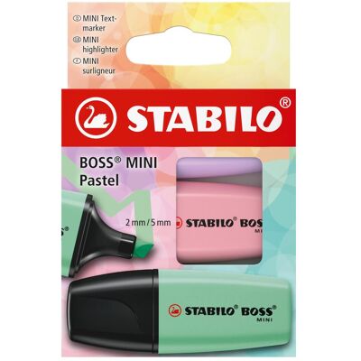 STABILO, Marker, Boss Mini Pastell 3er Etui (3x) STABILO, Marker, Boss Mini Pastell 3er Etui (3x)