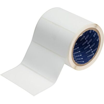 Brady, Etikettenrolle, Vordimensionierte Papieretiketten für den J4000 Drucker - 50,80 mm x 101,60 mm (106.68 mm) Brady, Etikettenrolle, Vordimensionierte Papieretiketten für den J4000 Drucker - 50,80 mm x 101,60 mm (106.68 mm)