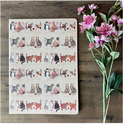 Teka, Heft + Block, Notizbuch B5/40K Linie SNL02 Cat's Love (B5, Liniert, Weicher Einband) Teka, Heft + Block, Notizbuch B5/40K Linie SNL02 Cat's Love (B5, Liniert, Weicher Einband)
