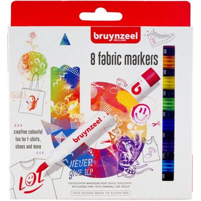 Bruynzeel, Marker, Textilmarker (8x) Bruynzeel, Marker, Textilmarker (8x)