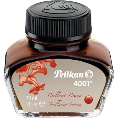 Pelikan Ersatzpatronen + Tintenfass, Tintenglas 4001 (Braun, 1 Stk.) Pelikan Ersatzpatronen + Tintenfass, Tintenglas 4001 (Braun, 1 Stk.)