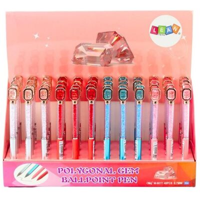 Lean Toys, Schreibstifte, Leantoys Kugelschreiber mit Crystal Diamonds blau schreibender Mine 0,7 mm Mix Lean Toys, Schreibstifte, Leantoys Kugelschreiber mit Crystal Diamonds blau schreibender Mine 0,7 mm Mix