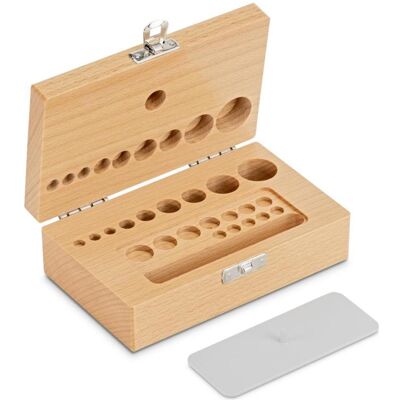 Kern, Feinwaage, Holz-Gewichtsetui, 1 mg - 100 g Buche für F2 + M1 + M2, Knopf/Kompakt Kern, Feinwaage, Holz-Gewichtsetui, 1 mg - 100 g Buche für F2 + M1 + M2, Knopf/Kompakt