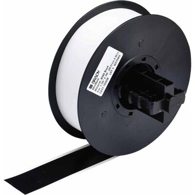Brady, Etikettenrolle, B-595, Hochleistungs-Industrie-Vinylband, Schwarz, glänzend, 29.00 mm x 30.00 m, permanent (34.93 mm) Brady, Etikettenrolle, B-595, Hochleistungs-Industrie-Vinylband, Schwarz, glänzend, 29.00 mm x 30.00 m, permanent (34.93 mm)