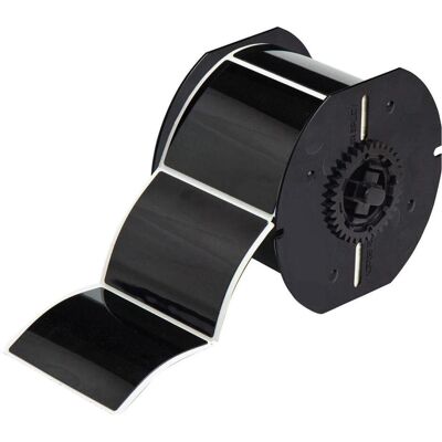 Brady, Etikettenrolle, B30EP-177-593-BK, EPREP (neu), Polyester, Schwarz, glänzend, 76.20 x 63.50 mm, permanent (12 (82.55 mm) Brady, Etikettenrolle, B30EP-177-593-BK, EPREP (neu), Polyester, Schwarz, glänzend, 76.20 x 63.50 mm, permanent (12 (82.55 mm)