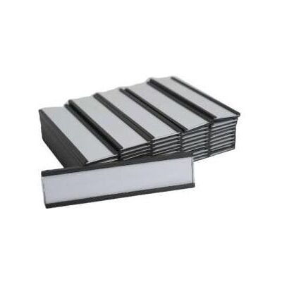RS PRO, Etiketten, Strontiumferrit Etikettenhalter Magnetisch, glatt, Stärke 2.9mm B. 30mm, L. 100mm, 44g / cm² RS PRO, Etiketten, Strontiumferrit Etikettenhalter Magnetisch, glatt, Stärke 2.9mm B. 30mm, L. 100mm, 44g / cm²