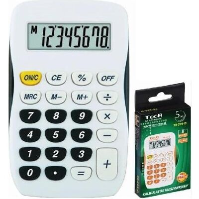 Toor Electronic, Taschenrechner, TR-295-K TOOR 8-stelliger Taschenrechner (Batteriebetrieb) Toor Electronic, Taschenrechner, TR-295-K TOOR 8-stelliger Taschenrechner (Batteriebetrieb)