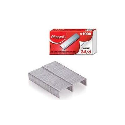Maped, Büroklammer, Heftklammern 24/6, verzinkt, Kleinpackung (1000x) Maped, Büroklammer, Heftklammern 24/6, verzinkt, Kleinpackung (1000x)