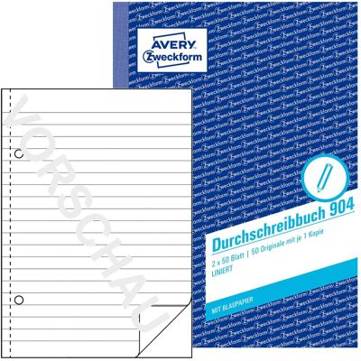 Avery Formular, Durchschreibbuch (100x) Avery Formular, Durchschreibbuch (100x)